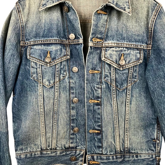VINCE Denim Trucker Boyfriend Jacket - Picture 7 of 11